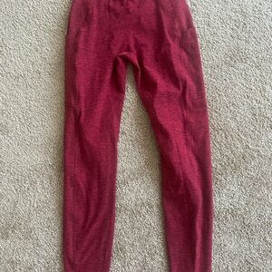 Bombshell Red Athletic Leggings